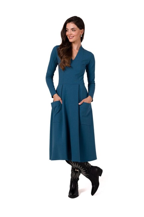 Sukienka Model B266 Morski - BeWear - L Sukienka Model B266 Morski - BeWear - L