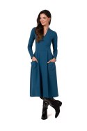 Sukienka Model B266 Morski - BeWear - M Sukienka Model B266 Morski - BeWear - M