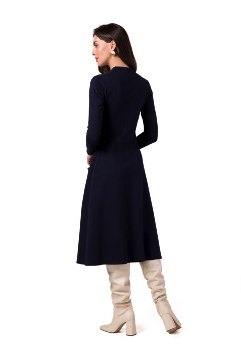Sukienka Model B266 Navy - BeWear - M Sukienka Model B266 Navy - BeWear - M