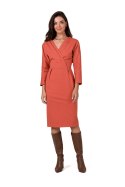 Sukienka Model B271 Cegła - BeWear - XXL Sukienka Model B271 Cegła - BeWear - XXL