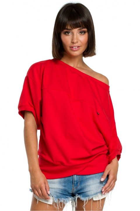 Bluza Damska Model B079 Red - BeWear - L/XL
