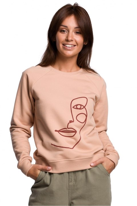 Bluza Damska Model B167 Beige - BeWear - s