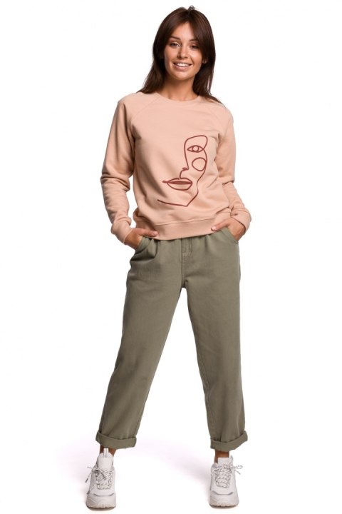 Bluza Damska Model B167 Beige - BeWear - s Bluza Damska Model B167 Beige - BeWear - s