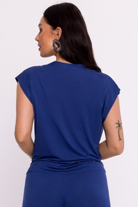 Bluzka Model B288 Blue - BeWear - XL Bluzka Model B288 Blue - BeWear - XL