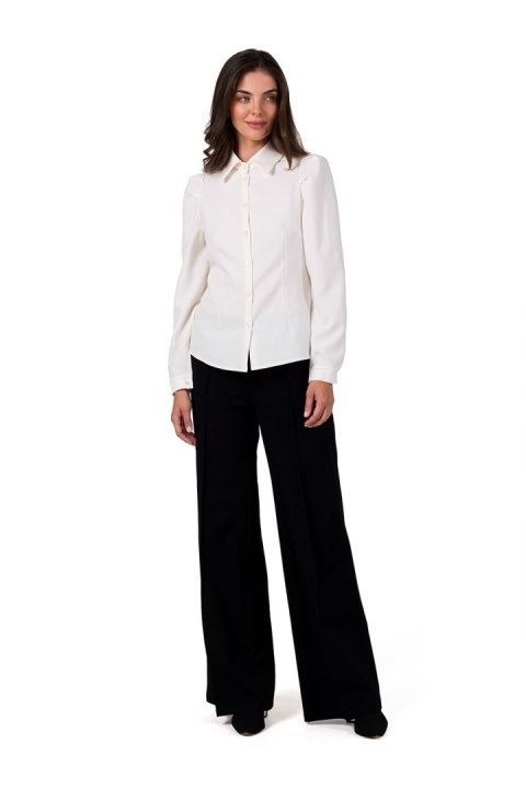 Koszula Damska Model B277 Śmietana - BeWear - S Koszula Damska Model B277 Śmietana - BeWear - S