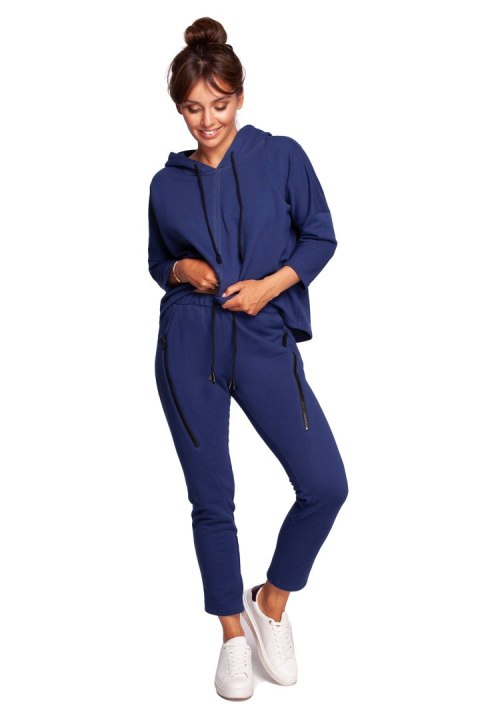 Spodnie Dresowe Model B240 Atrament - BeWear - s Spodnie Dresowe Model B240 Atrament - BeWear - s