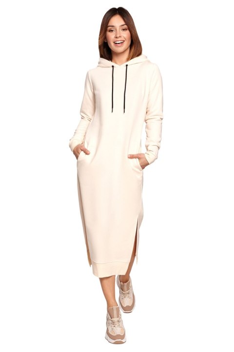 Sukienka Model B197 Śmietana - BeWear - XL Sukienka Model B197 Śmietana - BeWear - XL