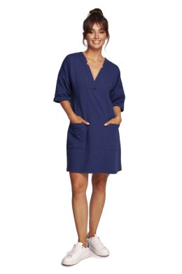 Sukienka Model B233 Atrament - BeWear - 2XL/3XL