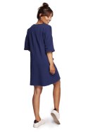 Sukienka Model B233 Atrament - BeWear - S/M Sukienka Model B233 Atrament - BeWear - S/M