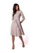 Sukienka Model B255 Beige - BeWear - M Sukienka Model B255 Beige - BeWear - M