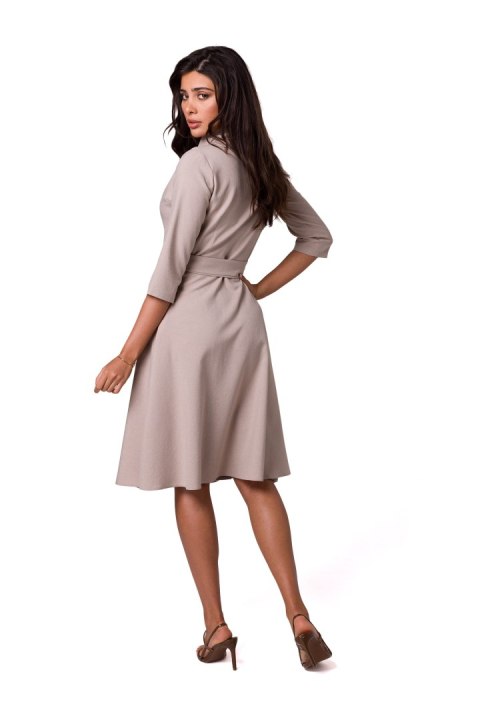Sukienka Model B255 Beige - BeWear - M Sukienka Model B255 Beige - BeWear - M