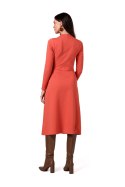Sukienka Model B266 Cegła - BeWear - s Sukienka Model B266 Cegła - BeWear - s
