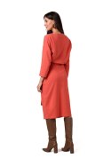 Sukienka Model B269 Cegła - BeWear - M Sukienka Model B269 Cegła - BeWear - M