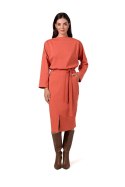 Sukienka Model B269 Cegła - BeWear - s Sukienka Model B269 Cegła - BeWear - s
