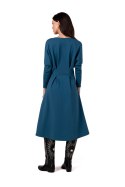 Sukienka Model B273 Morski - BeWear - M Sukienka Model B273 Morski - BeWear - M