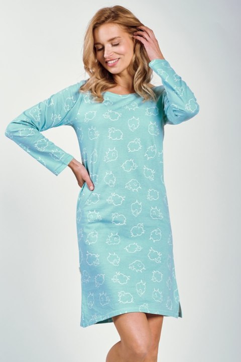 Koszulka nocna Koszula Nocna Model Abi 3218 Mint - Taro - XL Koszulka nocna Koszula Nocna Model Abi 3218 Mint - Taro - XL