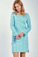 Koszulka nocna Koszula Nocna Model Abi 3218 Mint - Taro - XL Koszulka nocna Koszula Nocna Model Abi 3218 Mint - Taro - XL