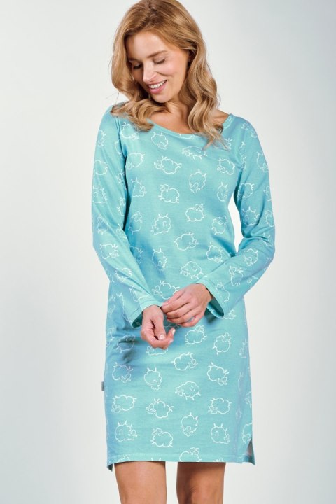 Koszulka nocna Koszula Nocna Model Abi 3218 Mint - Taro - XL Koszulka nocna Koszula Nocna Model Abi 3218 Mint - Taro - XL