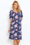 Koszulka nocna Koszula Nocna Model Ellie 2879 Navy - Taro - S Koszulka nocna Koszula Nocna Model Ellie 2879 Navy - Taro - S