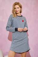 Koszulka nocna Koszula Nocna Model Trudy 3220 Navy - Taro - XL Koszulka nocna Koszula Nocna Model Trudy 3220 Navy - Taro - XL