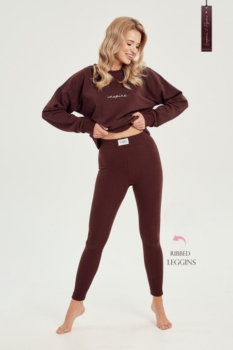 Legginsy Model 3025 kolor 01 Brown - Taro - M Legginsy Model 3025 kolor 01 Brown - Taro - M