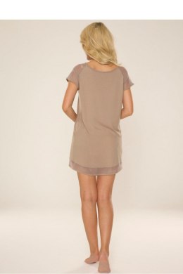 Koszulka nocna Koszula Nocna Model Carmel 767 Light Mocca - De Lafense - XXXXL