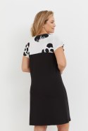Koszulka nocna Koszula Nocna Model Elle 742 Ecru/Black - De Lafense - XXL Koszulka nocna Koszula Nocna Model Elle 742 Ecru/Black - De Lafense - XXL