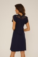 Koszulka nocna Koszula Nocna Model Lilian 754 Navy - De Lafense - XL
