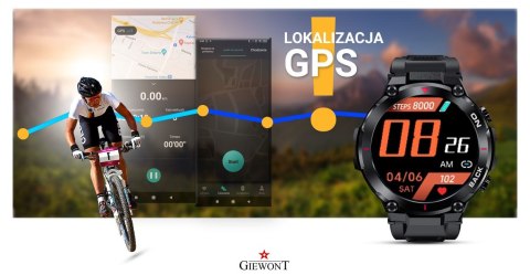 Smartwatch GIEWONT Pionier GPS GW460-1 - Carbon Smartwatch GIEWONT Pionier GPS GW460-1 - Carbon