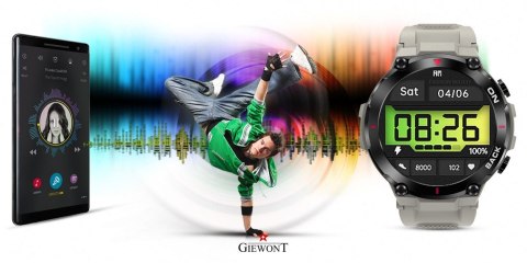 Smartwatch Giewont Pionier GPS GW460-3 - Light Stone Smartwatch Giewont Pionier GPS GW460-3 - Light Stone