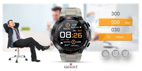 Smartwatch Giewont Pionier GPS GW460-3 - Light Stone Smartwatch Giewont Pionier GPS GW460-3 - Light Stone