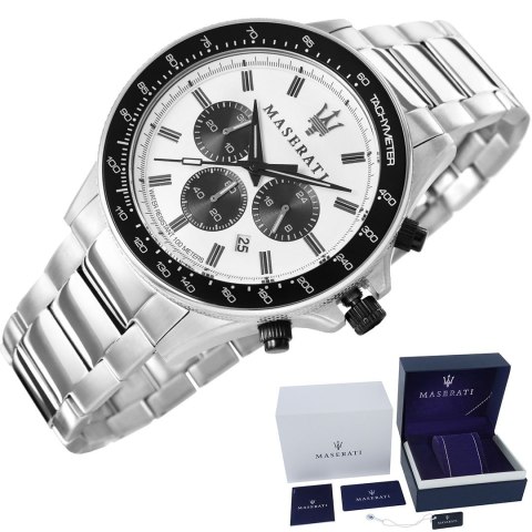 Zegarek Męski Maserati Sfida R8873640003 + BOX Zegarek Męski Maserati Sfida R8873640003 + BOX