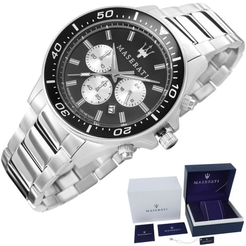 Zegarek Męski Maserati Sfida R8873640004 + BOX Zegarek Męski Maserati Sfida R8873640004 + BOX