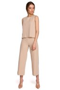 Bluzka Model S257 Beige - Stylove - M Bluzka Model S257 Beige - Stylove - M