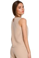 Bluzka Model S257 Beige - Stylove - M Bluzka Model S257 Beige - Stylove - M