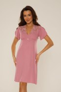 Koszulka nocna Koszula Nocna Model Lilian 754 Dirty Pink - De Lafense - XXL