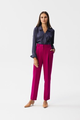 Spodnie Damskie Model S356 Śliwka - Stylove - XL
