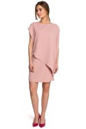 Sukienka Model S262 Powder Pink - Stylove - XL Sukienka Model S262 Powder Pink - Stylove - XL