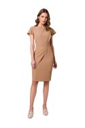 Sukienka Model S336 Beige - Stylove - M Sukienka Model S336 Beige - Stylove - M