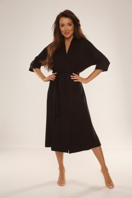 Szlafrok Damski Model Visa 942 Black - De Lafense - XL