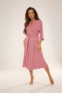 Szlafrok Damski Model Visa 942 Dirty Pink - De Lafense - XL