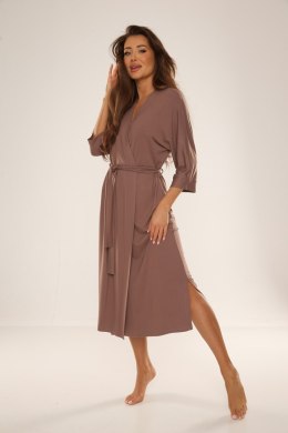 Szlafrok Damski Model Visa 942 Mocca - De Lafense - L