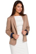 Żakiet Model S154 Beige - Stylove - M Żakiet Model S154 Beige - Stylove - M