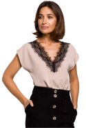 Bluzka Model S206 Beige - Stylove - XXL Bluzka Model S206 Beige - Stylove - XXL