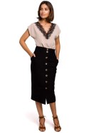 Bluzka Model S206 Beige - Stylove - XXL Bluzka Model S206 Beige - Stylove - XXL