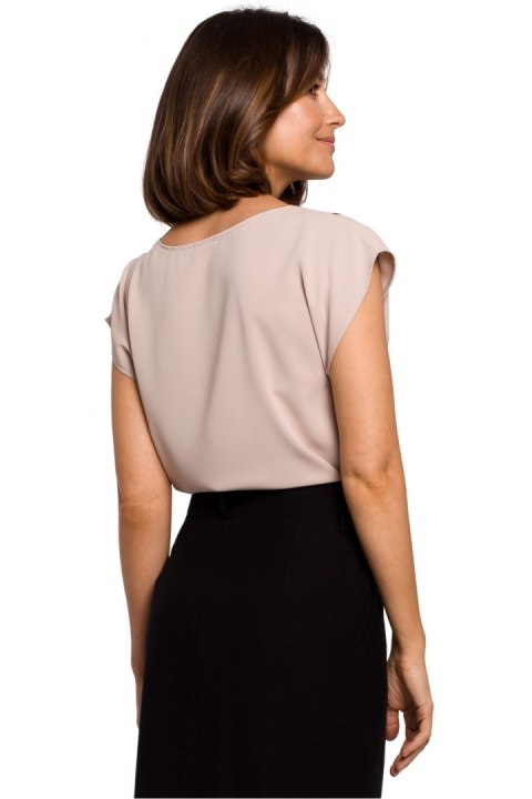 Bluzka Model S206 Beige - Stylove - XXL Bluzka Model S206 Beige - Stylove - XXL