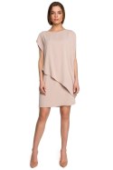 Sukienka Model S262 Beige - Stylove - XXL Sukienka Model S262 Beige - Stylove - XXL
