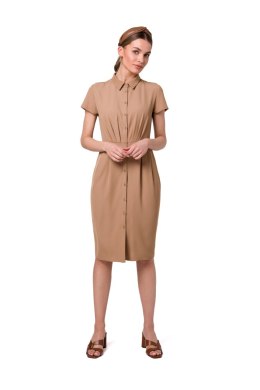 Sukienka Model S335 Beige - Stylove - S