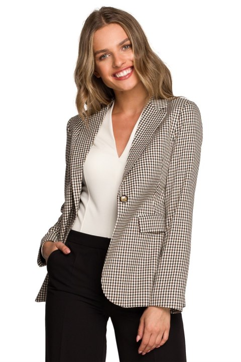 Żakiet Model S309 Brown - Stylove - XXL Żakiet Model S309 Brown - Stylove - XXL