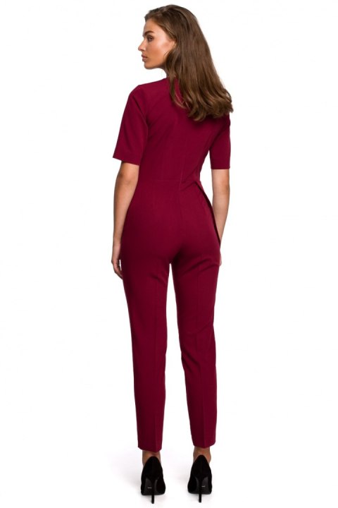 Kombinezon Damski Model S241 Bordo - Stylove - M Kombinezon Damski Model S241 Bordo - Stylove - M